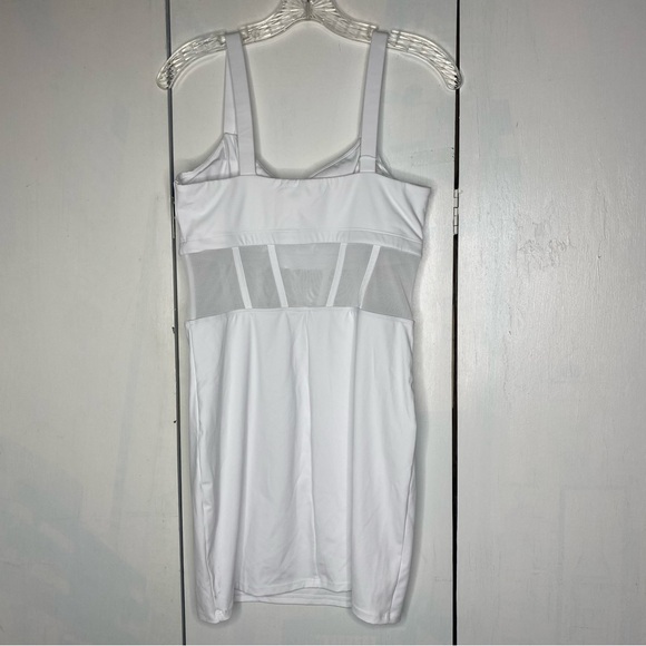 Halara Softlyzero™ Airy Contrast Mesh Corset Style Bodycon Casual Dress M NWT - Picture 4 of 7